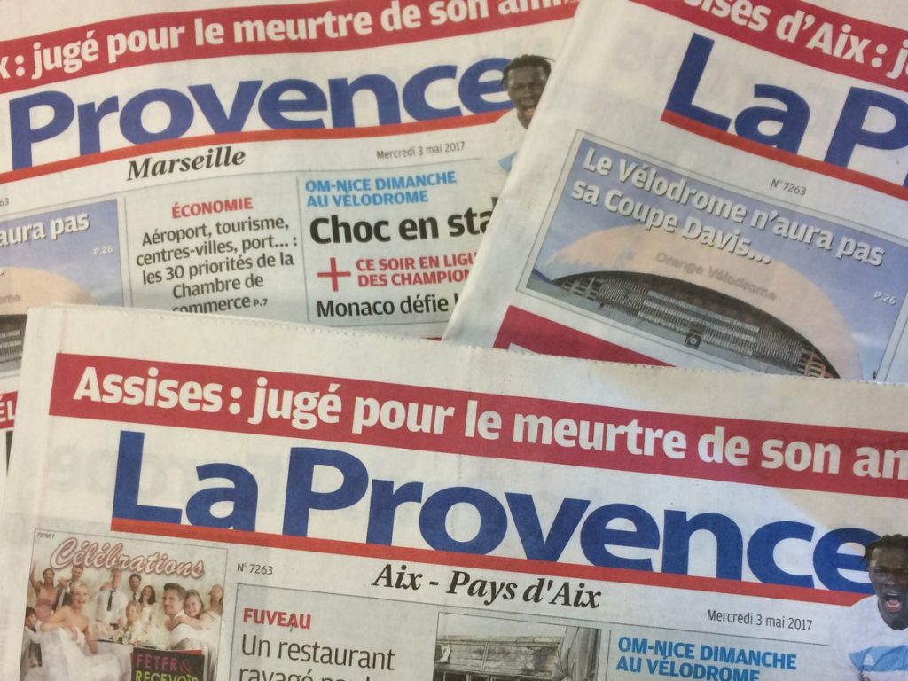 Le journal La Provence est en vente Le Guide Marseille